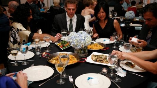 What does family style dining means?